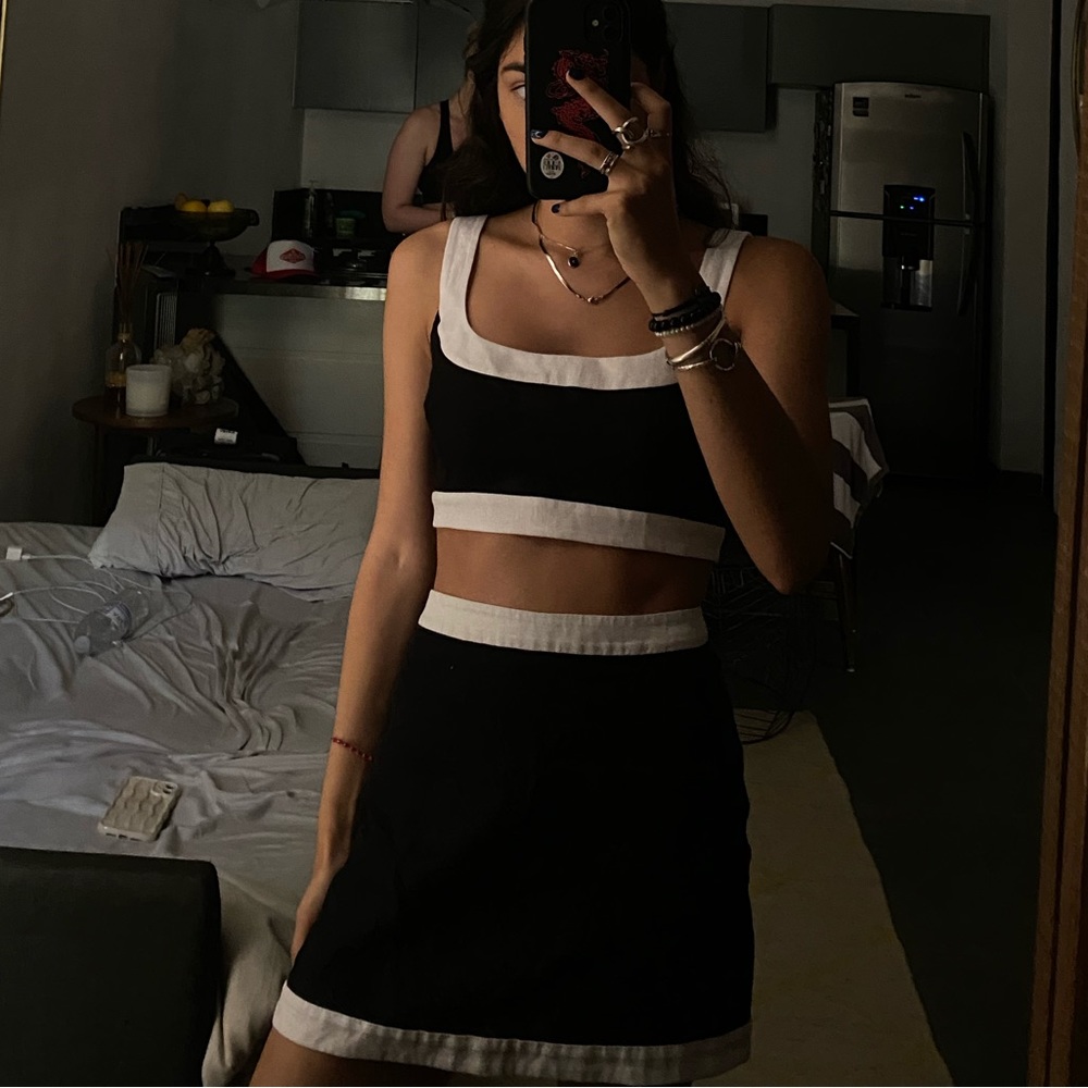 reformation robbie linen two piece set